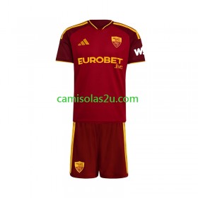 Camisolas de futebol AS Roma Criança Equipamento Principal 2026/27 Manga Curta
